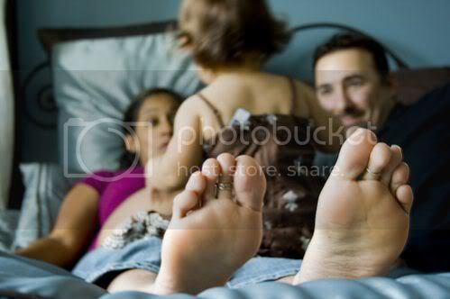 family in bed