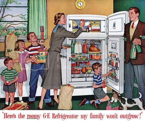 vintage refrigerator