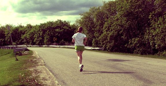 woman running