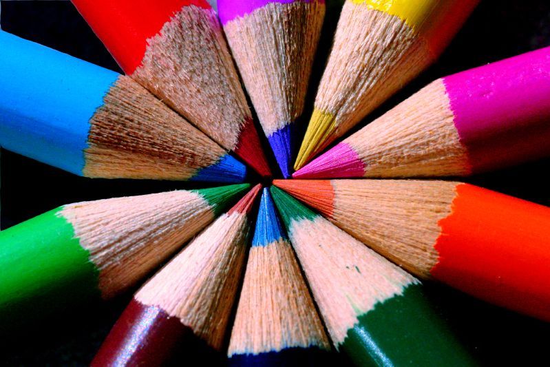 colored pencils