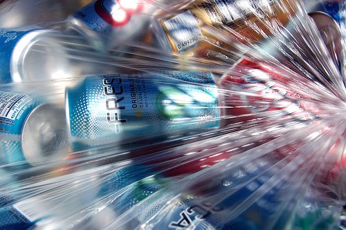 recycling cans