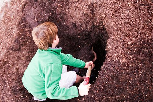 digging in the dirt