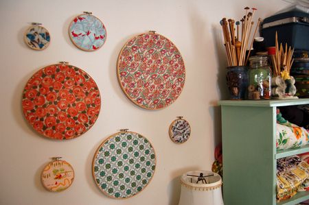 fabric embroidery hoops
