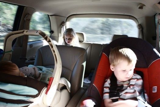 kids in car
