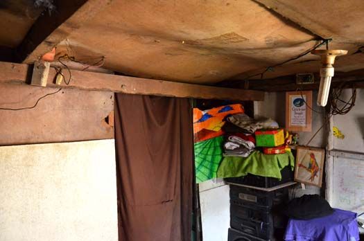 cardboard roof