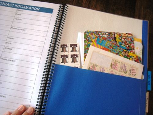 notebook contacts