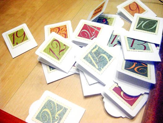 Simple advent calendar messages.