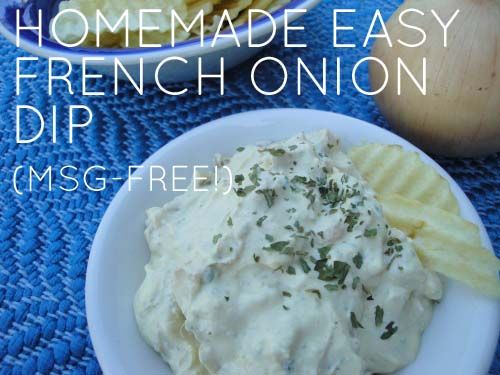 Homemade easy French onion dip