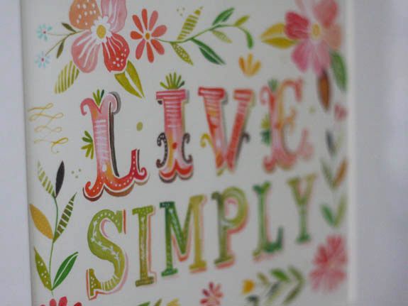 Live Simply print by Katie Daisy