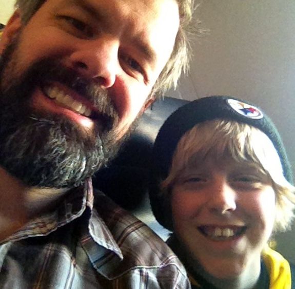 Father-And-Son-On-Airplane