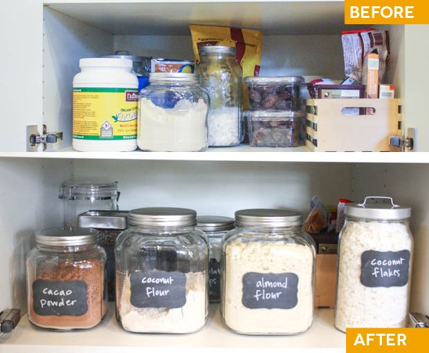 The first hotspot of Project Simplify on Simple Mom: drawers and shelves.