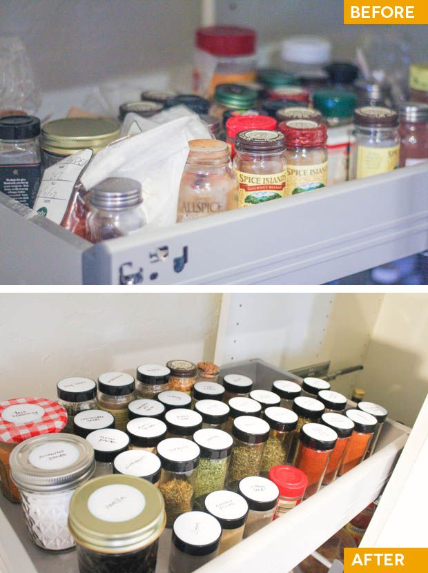 The first hotspot of Project Simplify on Simple Mom: drawers and shelves.