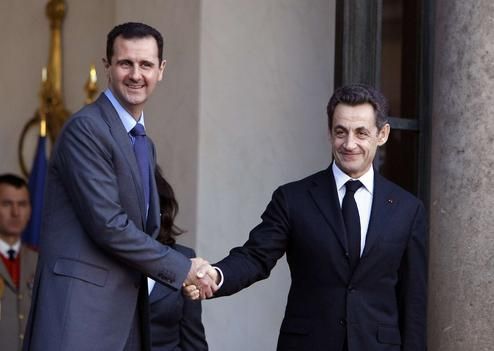 assad and sarkozy