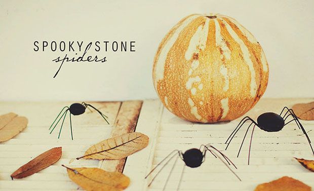 Spooky stone spiders from Simple as That