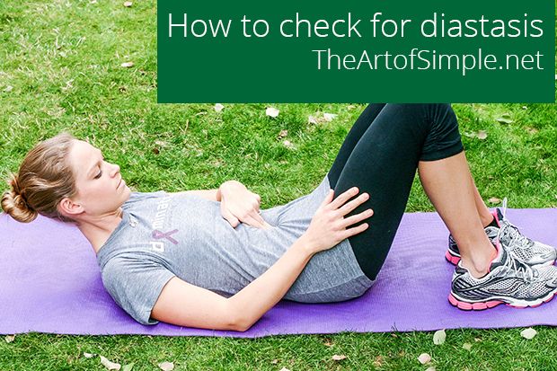 How to check for diastasis [TheArtsofSimple.net]