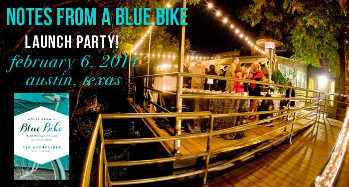 Launch party for Notes From a Blue Bike: all are welcome!