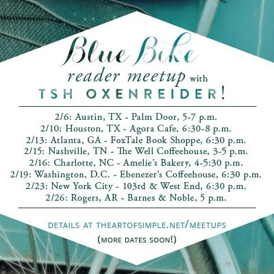 Blue Bike (and The Art of Simple) reader meetups!