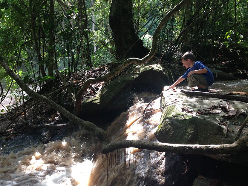 finn at the falls