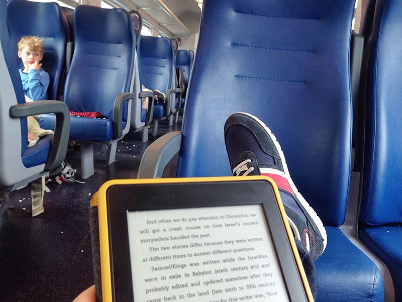 reading on train