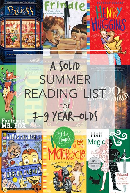 A solid summer reading list for 7-9 year-olds: 15 chapter books for the eager reader in your life.