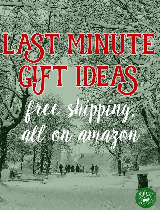 Last minute gift ideas, all with free shipping on Amazon.