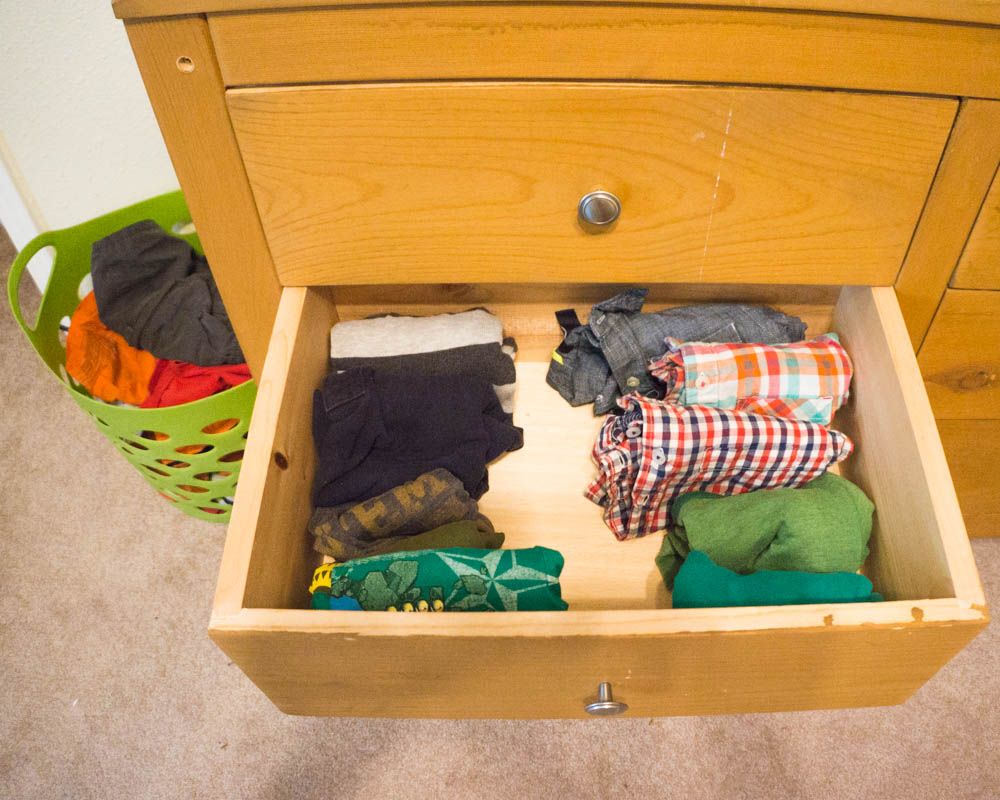 Decluttering kid stuff: keep it simple.