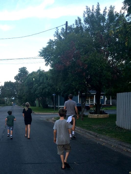 family walk