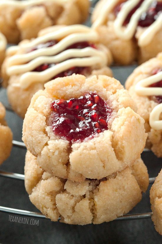 raspberry thumbprint cookies