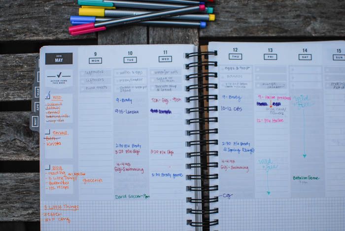 Combining bullet journaling with a planner