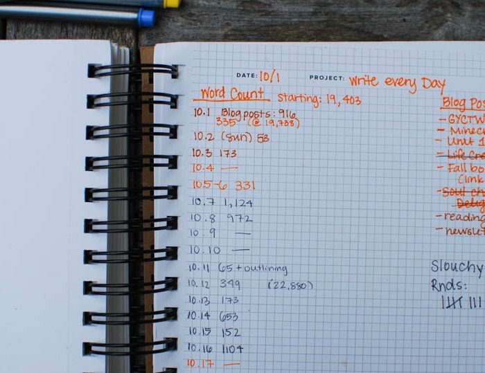 Combining bullet journaling with a planner