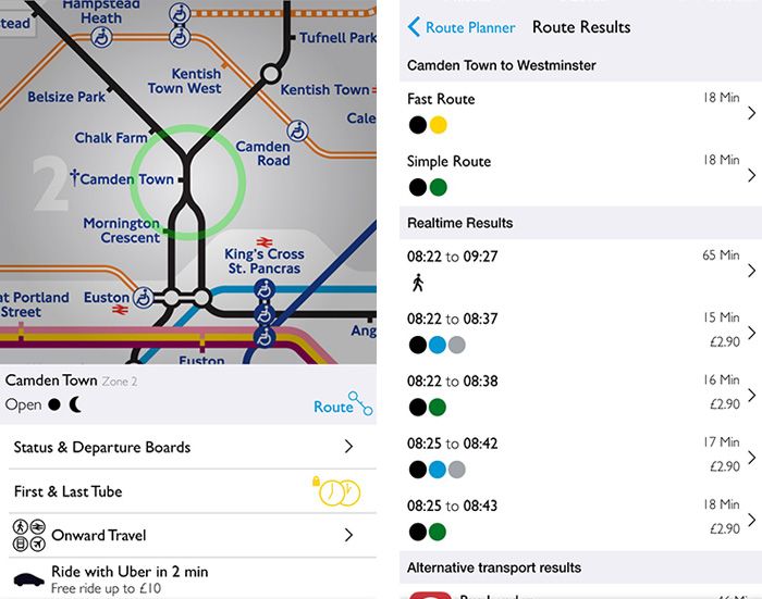 london transport app